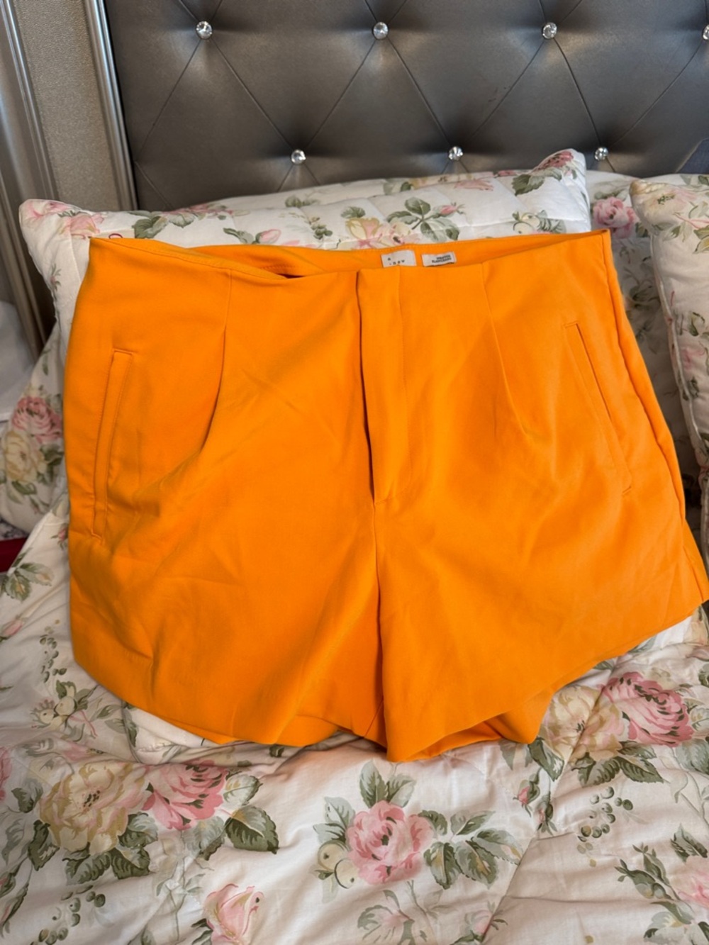 a new day Bright Orange High-Waist Tailored Shorts